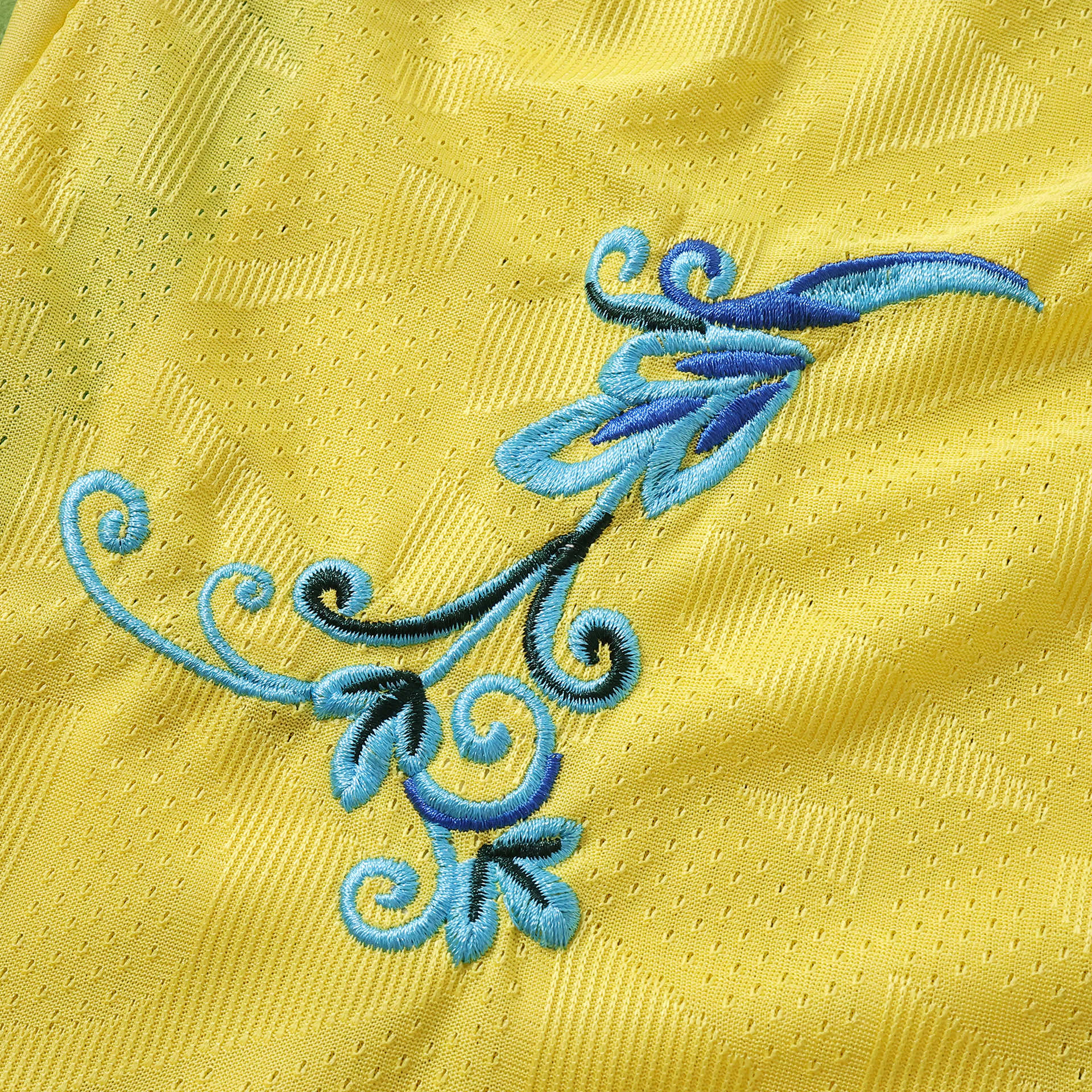 Brazil embroidery close-up